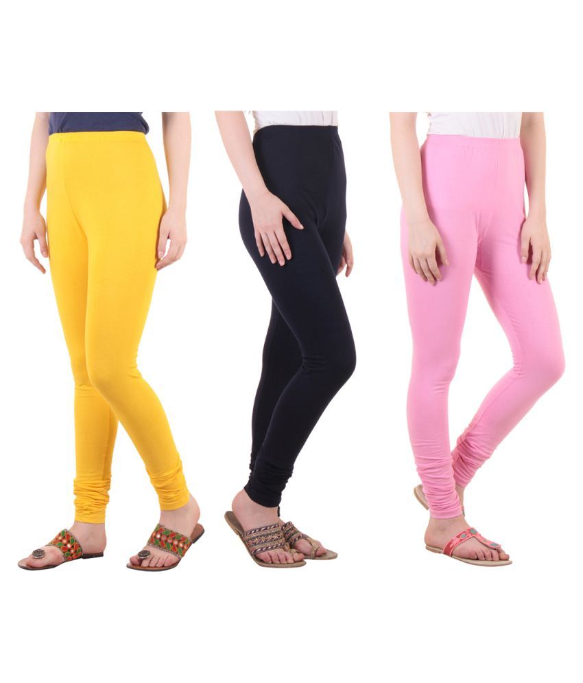     			Diaz Cotton Lycra Pack of 3 Leggings