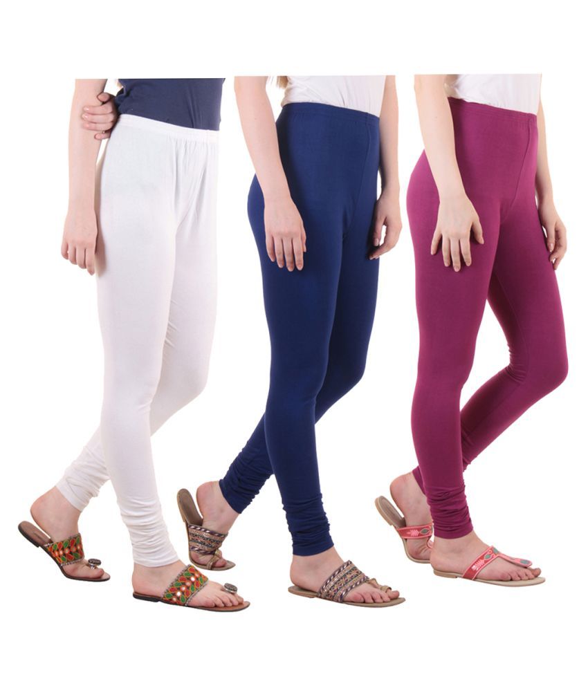     			Diaz Cotton Lycra Pack of 3 Leggings