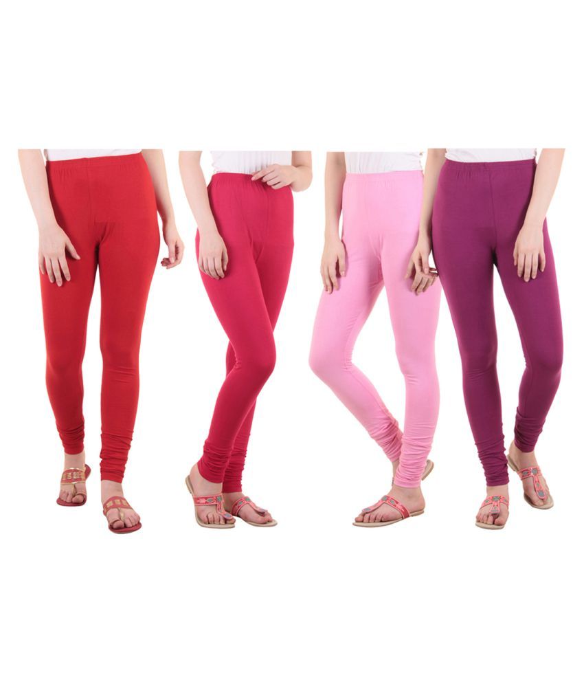     			Diaz Cotton Lycra Pack of 4 Leggings