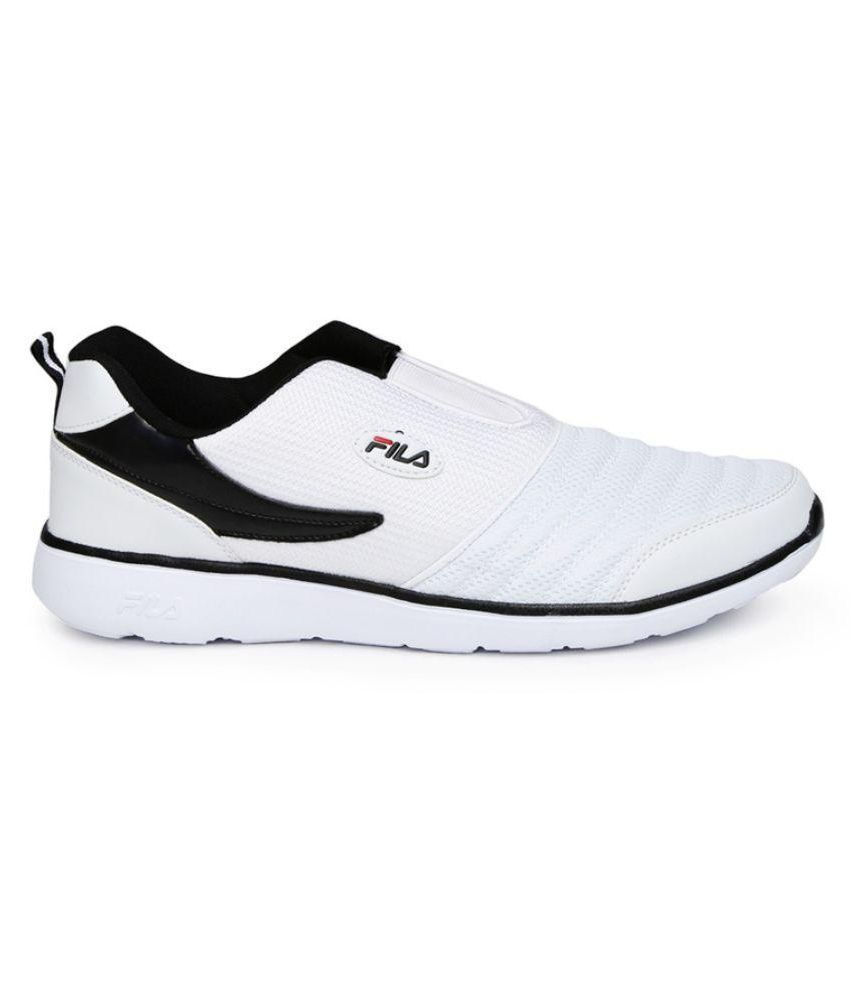 fila white flat shoes