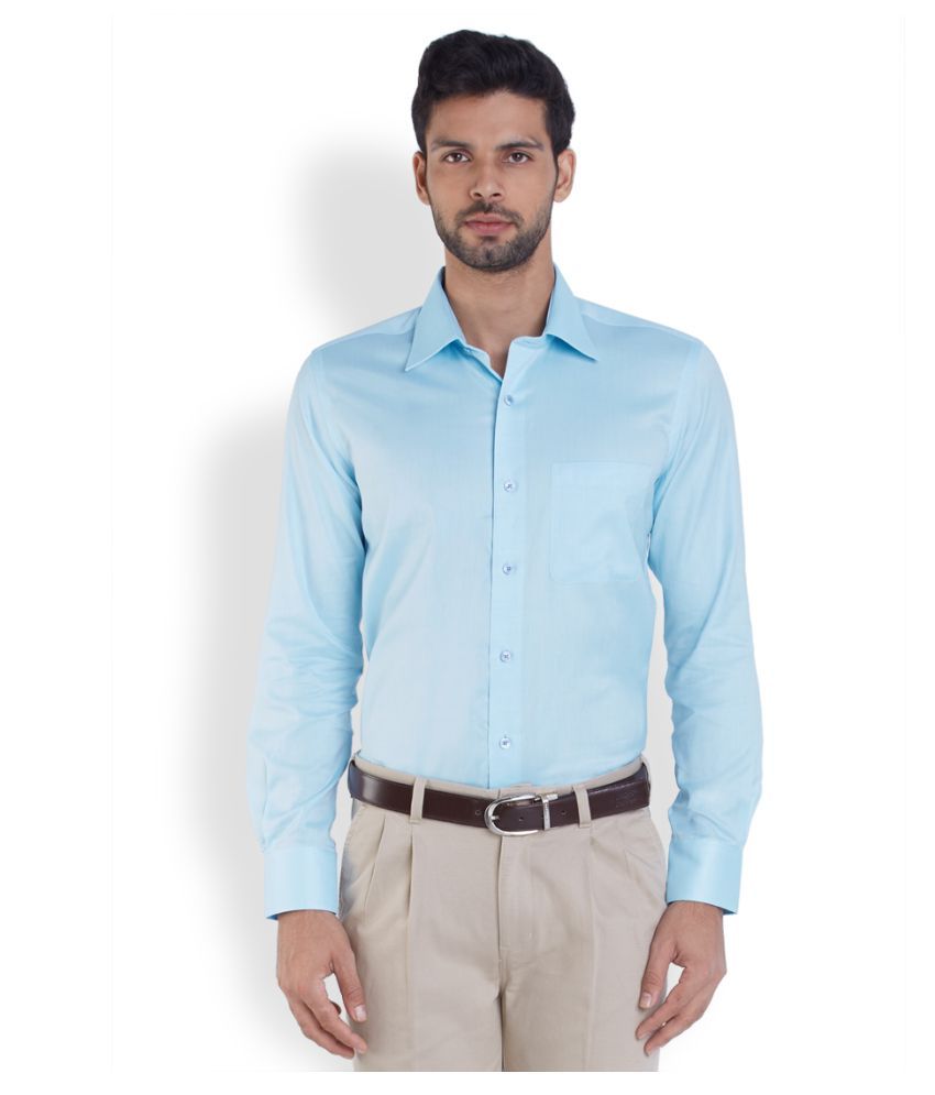 turquoise blue formal shirt