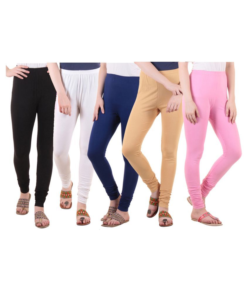     			Diaz Cotton Lycra Pack of 5 Leggings