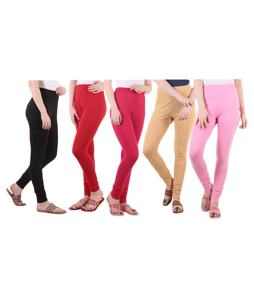     			Diaz Cotton Lycra Pack of 5 Leggings