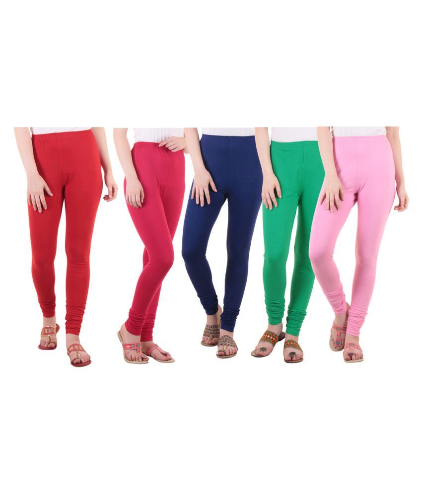     			Diaz Cotton Lycra Pack of 5 Leggings