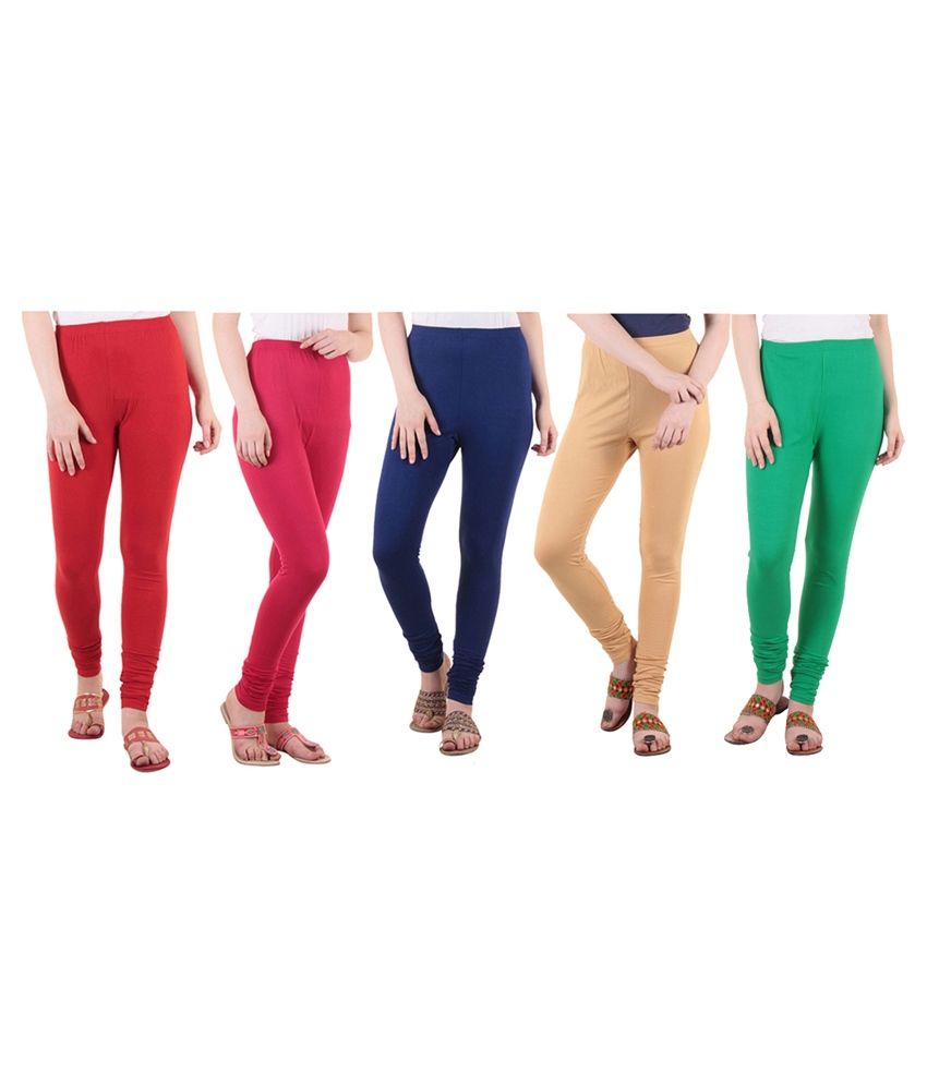     			Diaz Cotton Lycra Pack of 5 Leggings