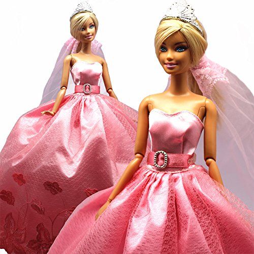 Barwa Princess Evening Party Clothes Wears Dress Outfit Set For Barbie ...