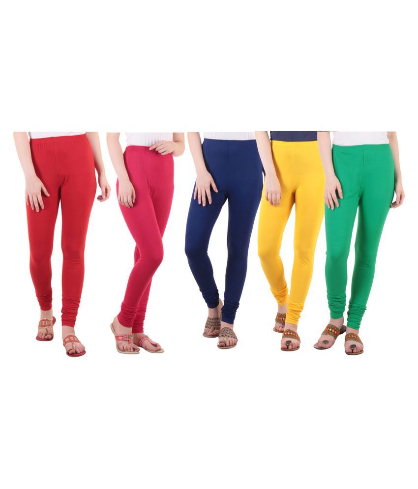     			Diaz Cotton Lycra Pack of 5 Leggings