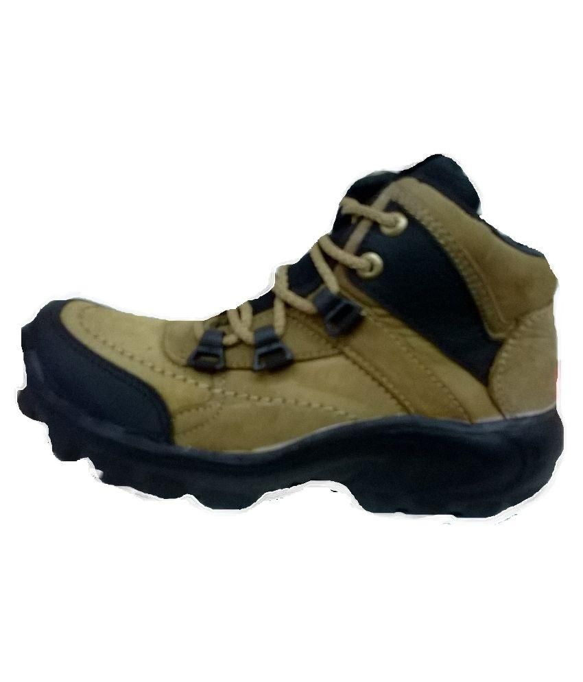 beige hiking boots