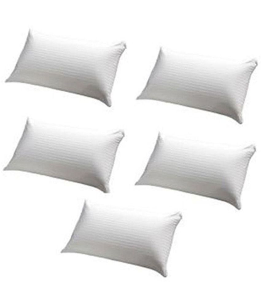 Panipat Textile Hub Set Of 5 Fibre Pillow Buy Panipat Textile Hub Set Of 5 Fibre Pillow Online 