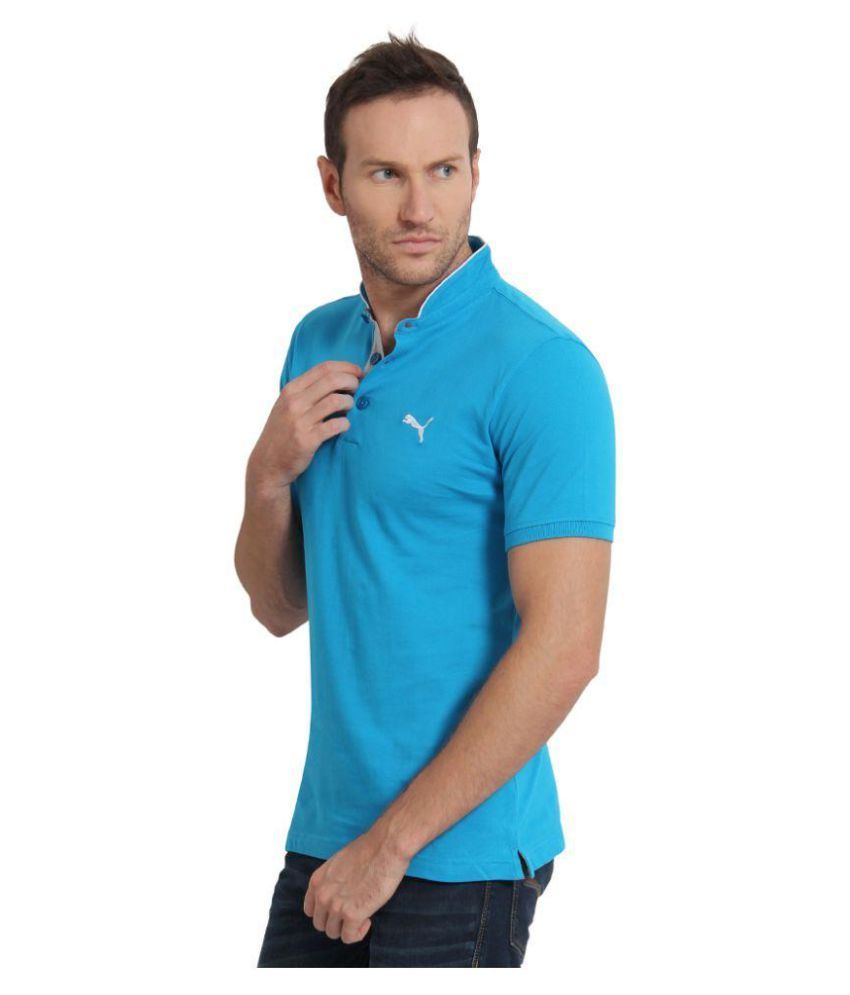 puma blue polo t shirt