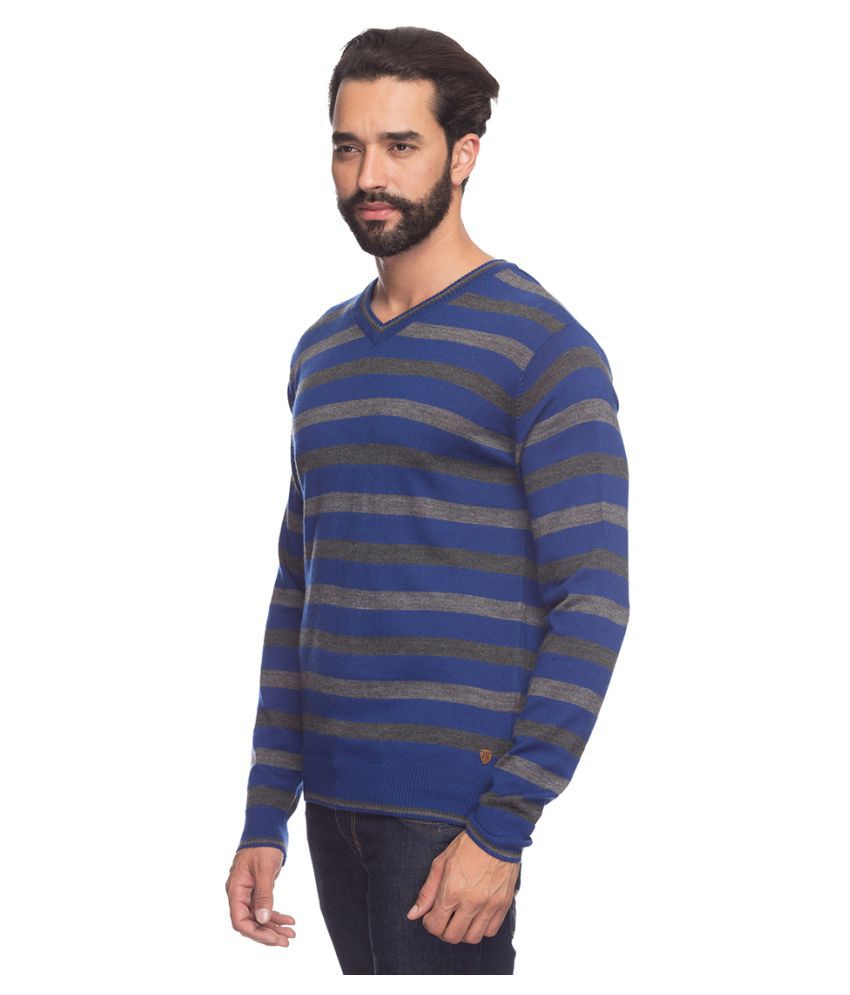Raymond Multi V Neck Sweater - Buy Raymond Multi V Neck Sweater Online ...