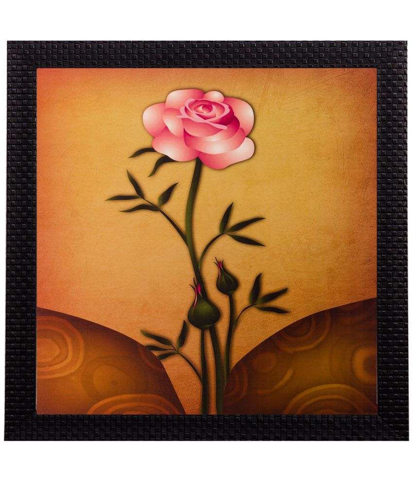     			eCraftIndia Multicoloured Rose UV Wall Art