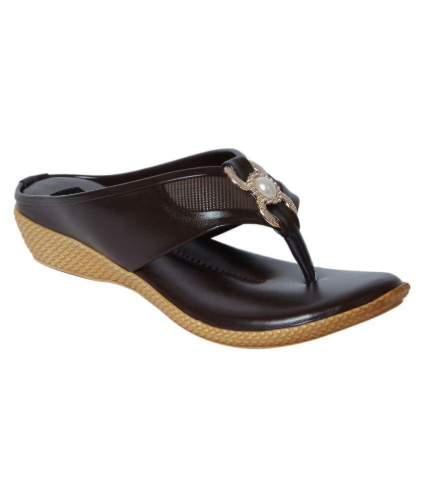 comfortable brown flats
