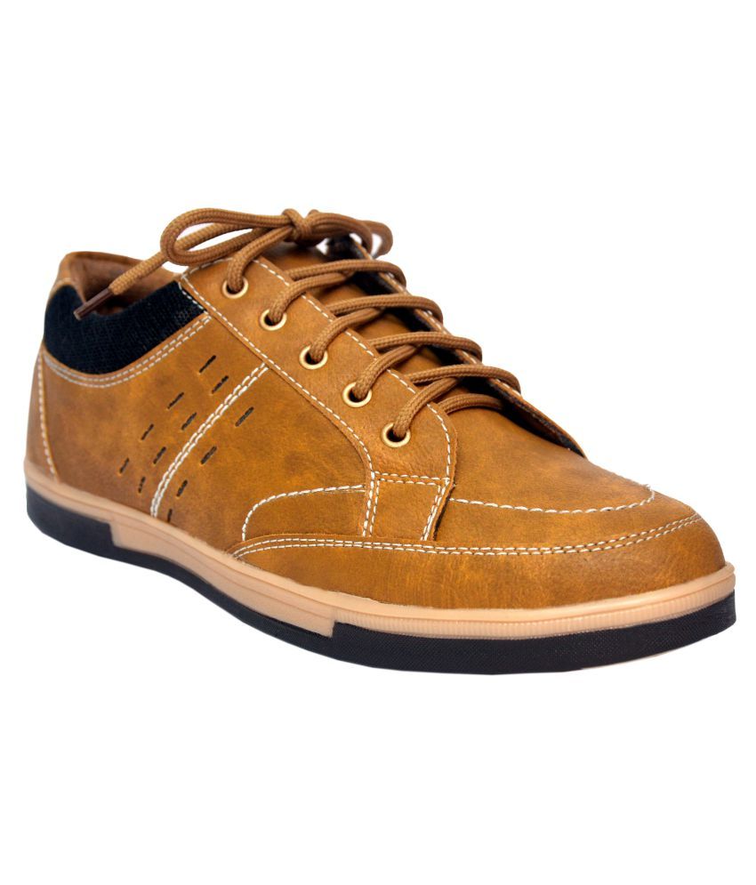 men's casual shoes tan colour