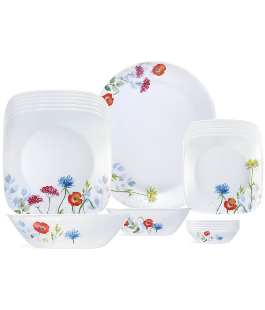 Corelle Multicolor Glass Dinner Set: Buy Online at Best Price in India