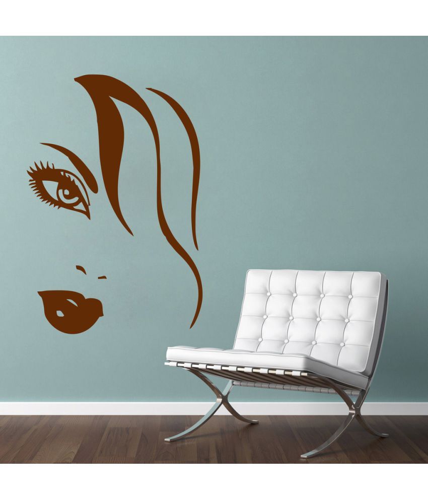     			Decor Villa Cute Face PVC Wall Stickers