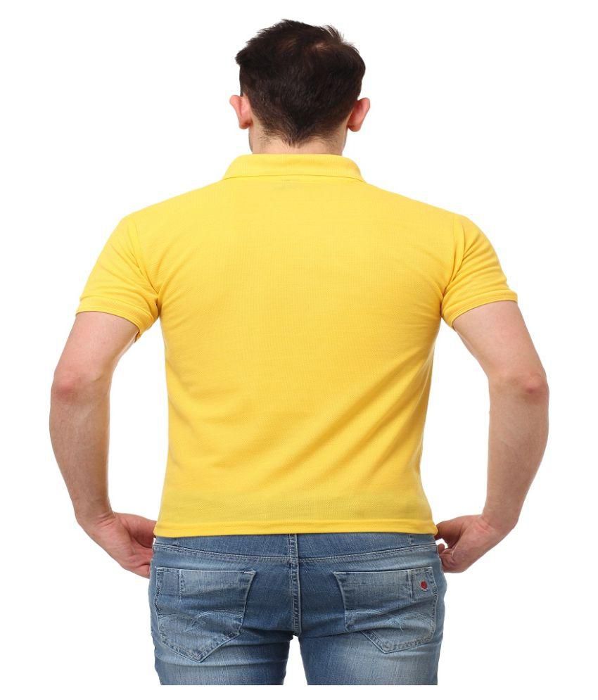 Lime Yellow Regular Fit Polo T Shirt - Buy Lime Yellow Regular Fit Polo ...