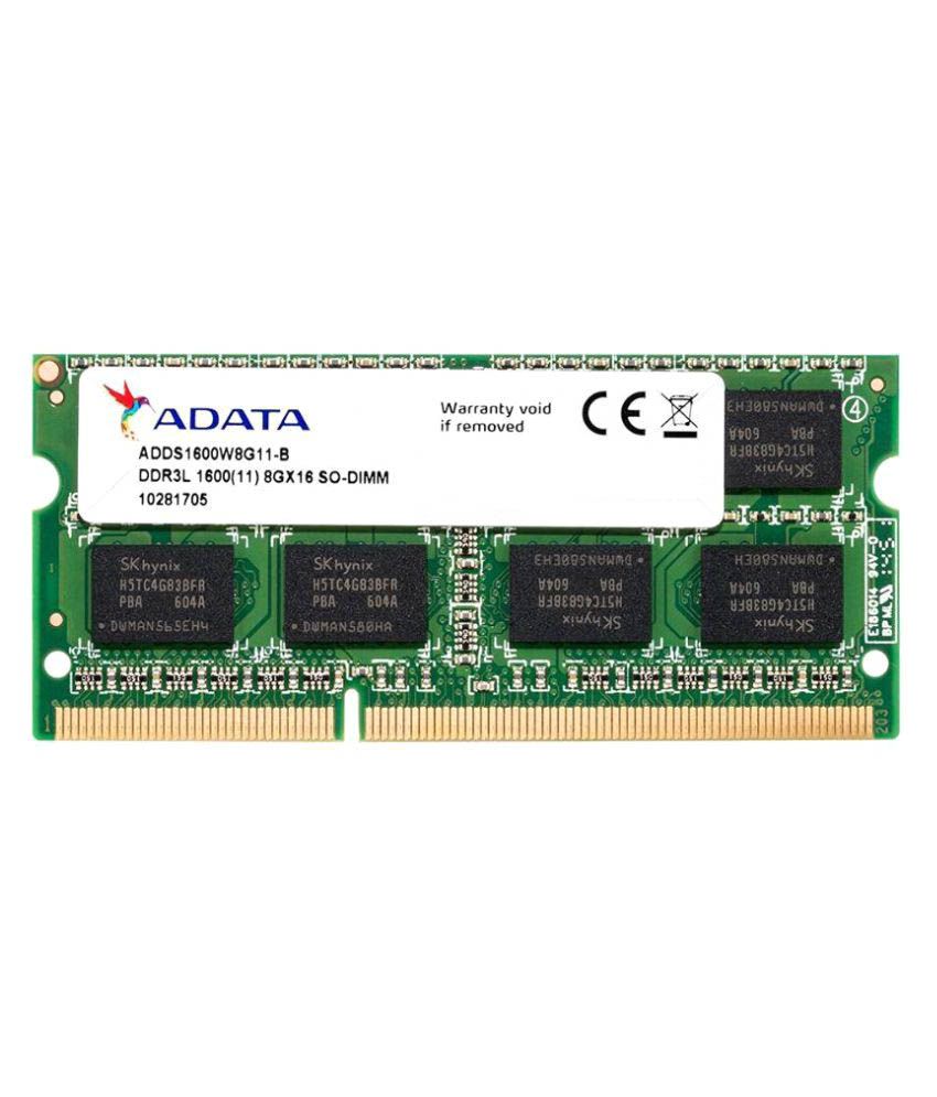     			ADATA ADDS1600W8G11-R 8 GB DDR3 RAM