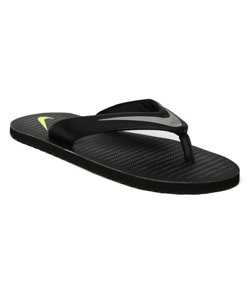 nike black thong flip flop