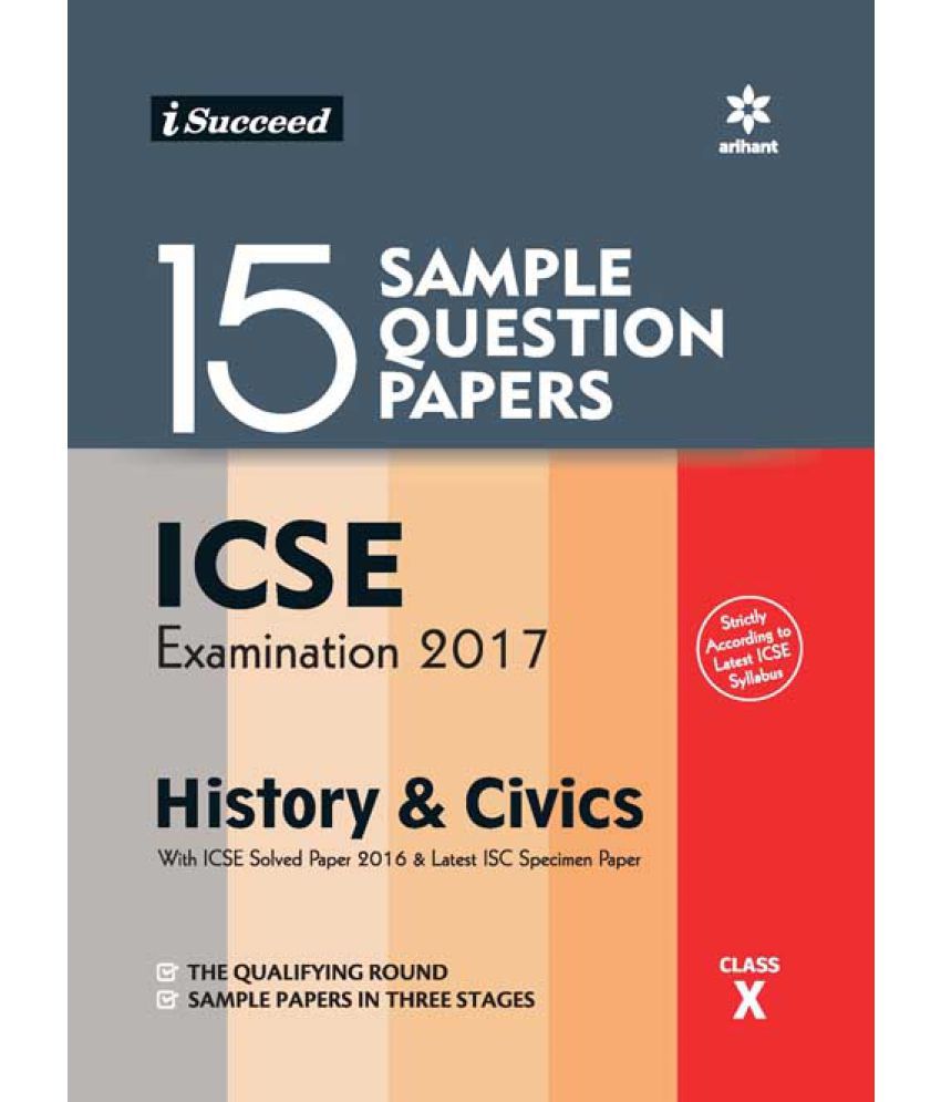 15 Sample Question Papers ICSE Examination 2017 HISTORY & CIVICS: Buy ...