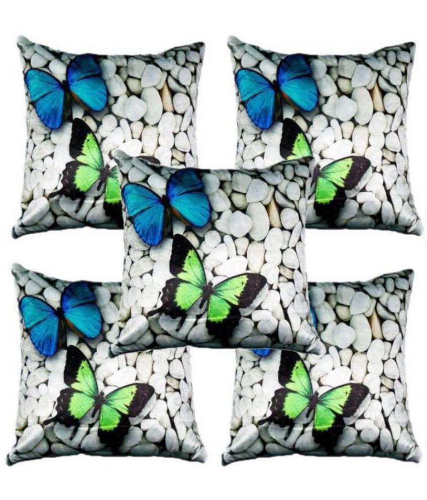     			Laying Style Cotton Cushion Covers - Set of 5