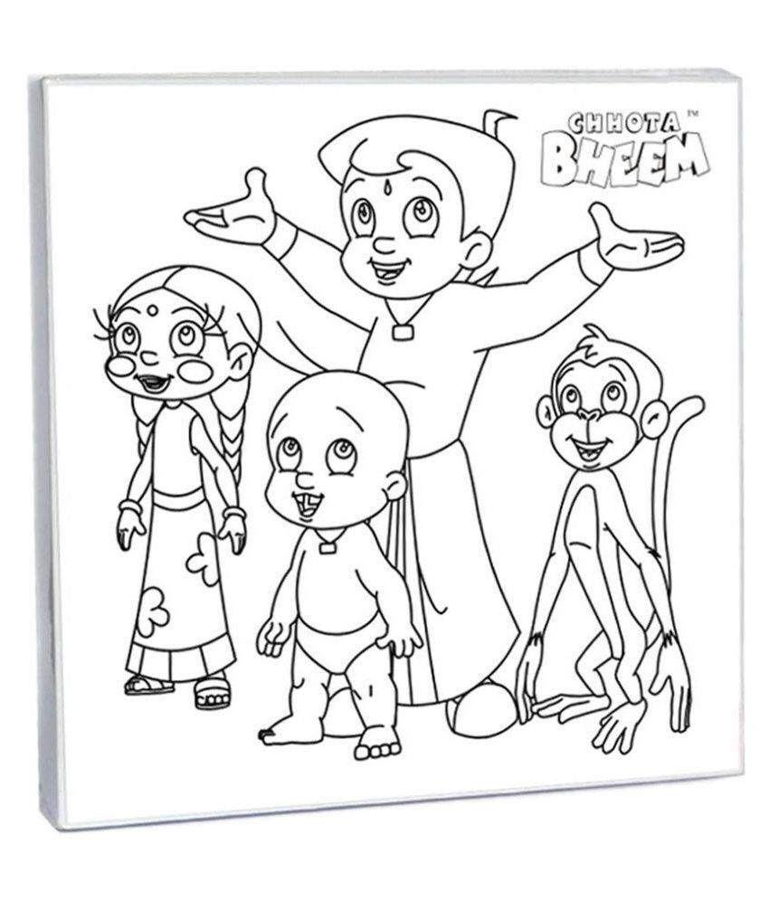 chota bheem team coloring pages