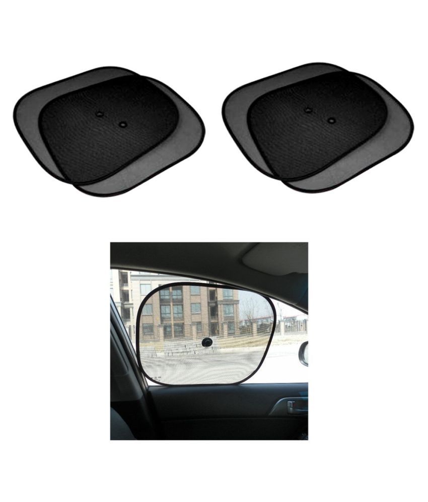 black car sunshade