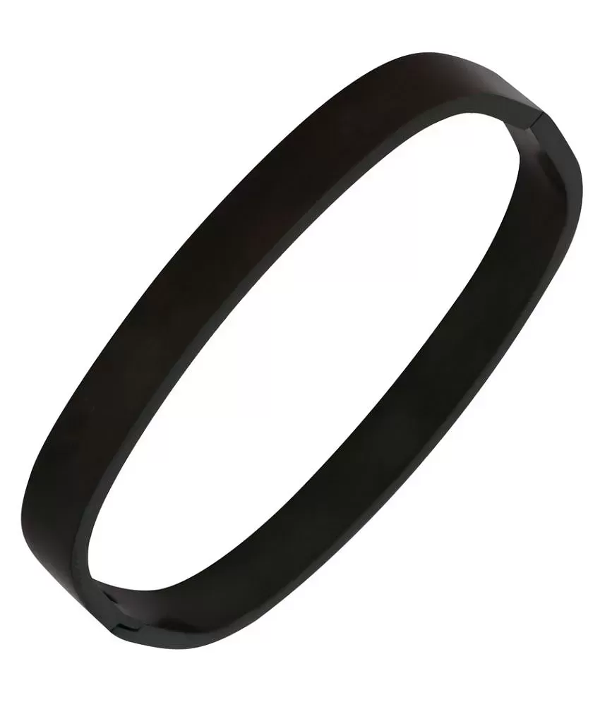 53% OFF on Silver King Black Rubber With Sterling Silver Bracelet For Kids  on Snapdeal | PaisaWapas.com