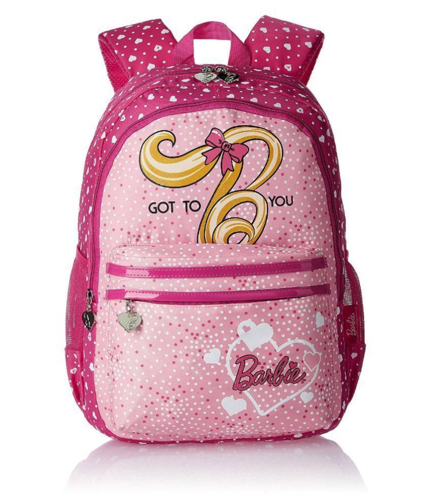 Barbie Pink School Bag 17 inch: Buy Online at Best Price in India ...