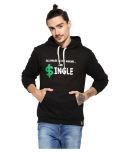 Campus Sutra Black Hooded Sweatshirt