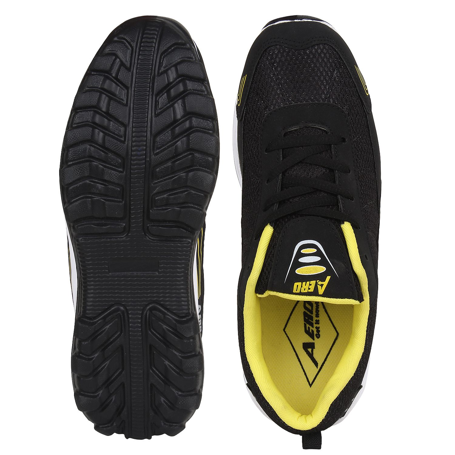 Aero Black Running Shoes - Buy Aero Black Running Shoes Online at Best ...