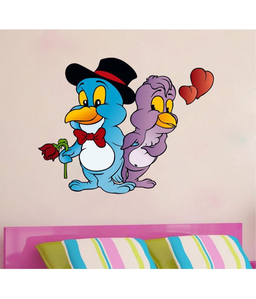     			Decor Villa Love Birds Vinyl Wall Stickers