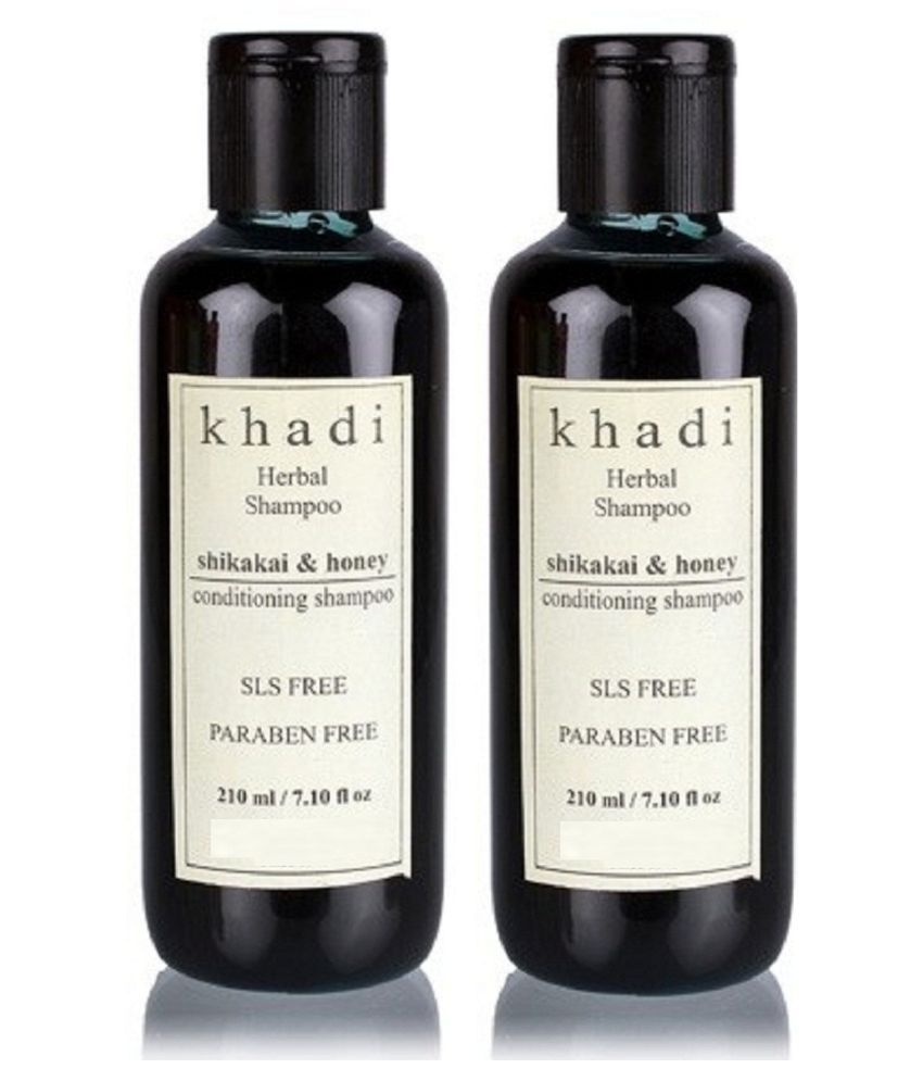     			Khadi Shikakai & Honey Conditioning Shampoo (Sls, Sulfate & Paraben Free) 210 Ml Pack of 2
