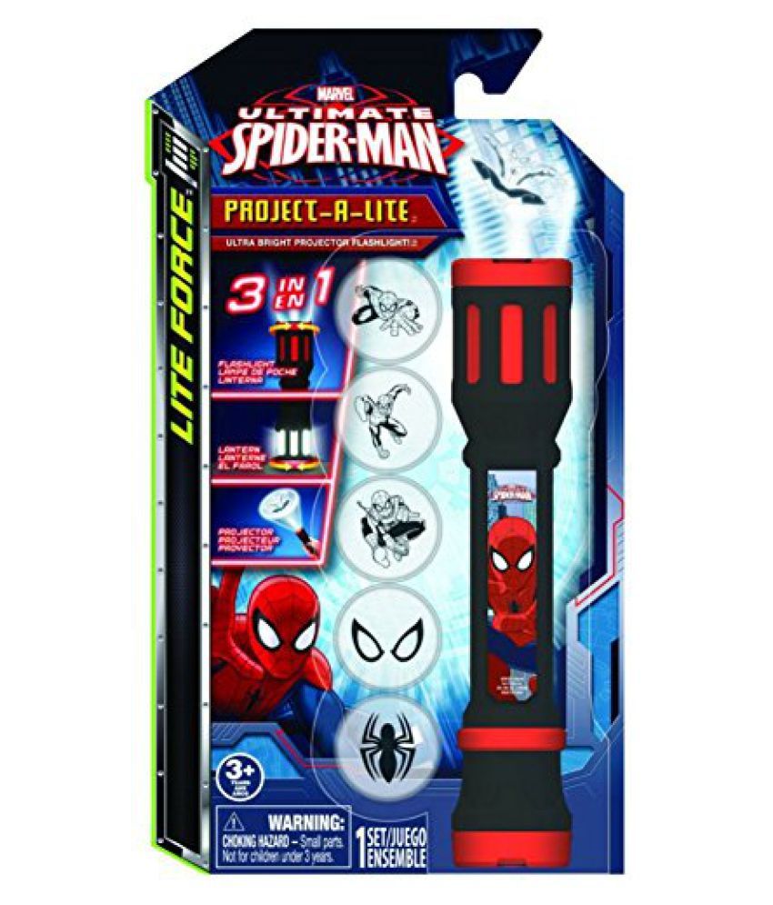 Spiderman Project A Lite Led Flashlight Projector Toy - Buy Spiderman  Project A Lite Led Flashlight Projector Toy Online at Low Price - Snapdeal