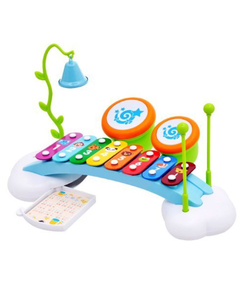 Rainbow Xylophone Piano Bridge for Kids with Ringing Bell and Drums Buy Rainbow Xylophone