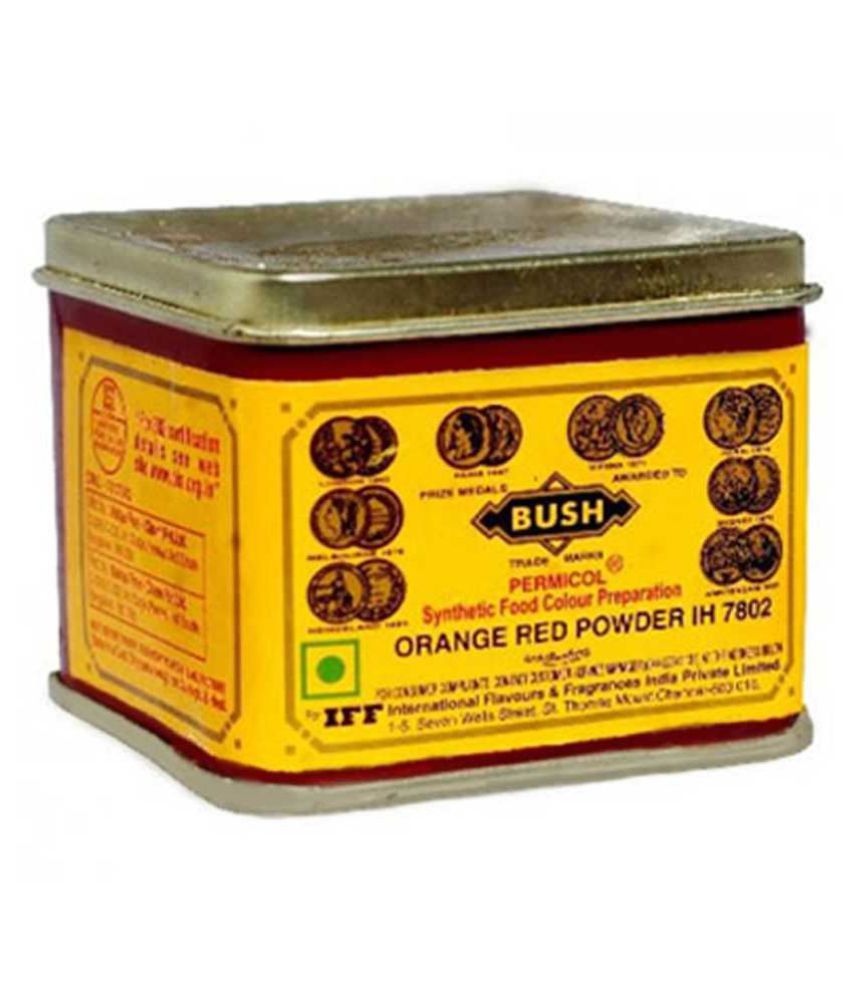 Bush Orange Red Synthetic Food Colour 100 Gms Buy Bush Orange Red 
