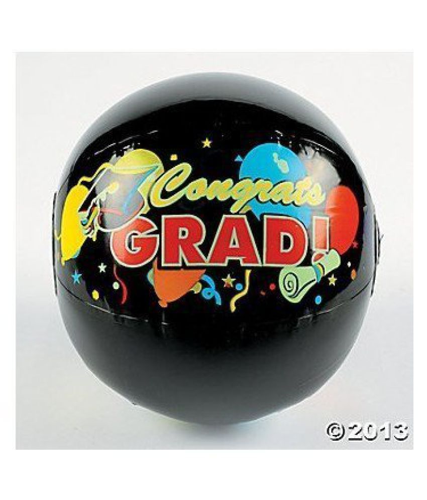 GRADUATION BEACH BALLS (1 DOZEN) BULK Buy GRADUATION BEACH BALLS (1