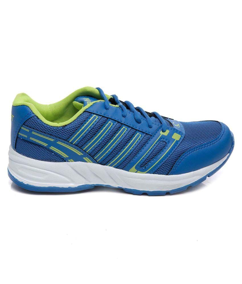 blue and green trainers