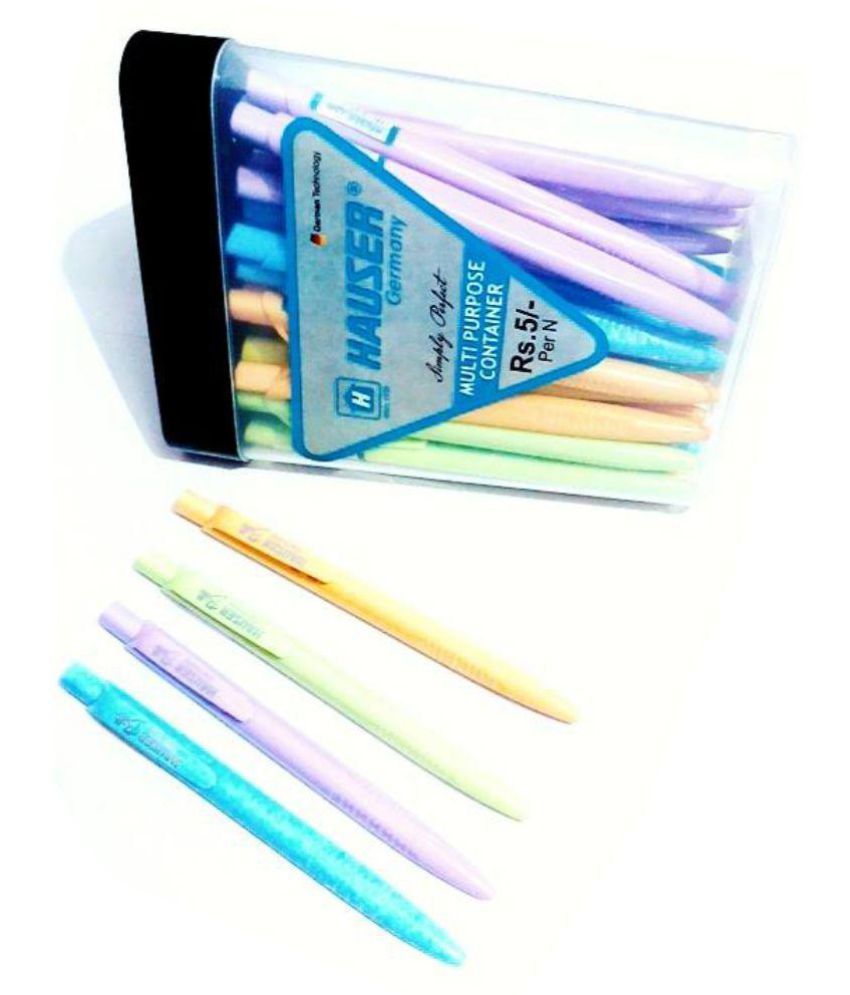 Hauser blue ball pen pack of 50