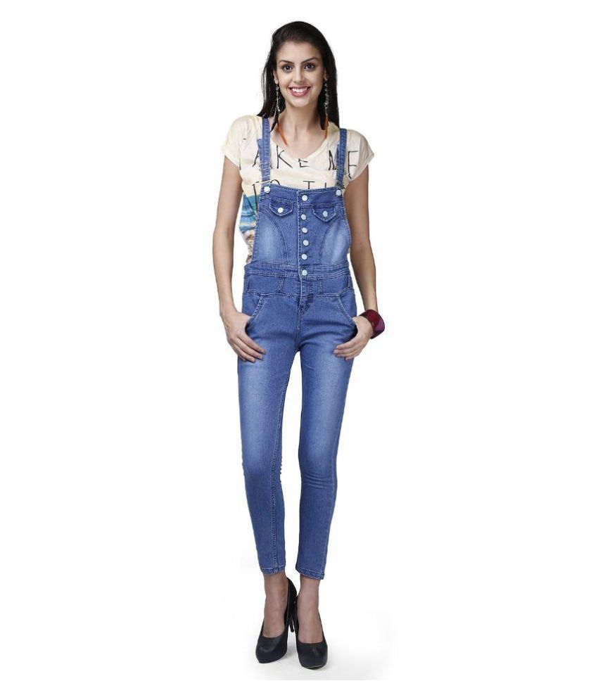Buy Indian Style Blue Denim Dungarees Online at Best ...