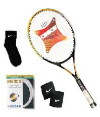 Cosco-23 Tennis Racquet (Silver, Red, Green) 