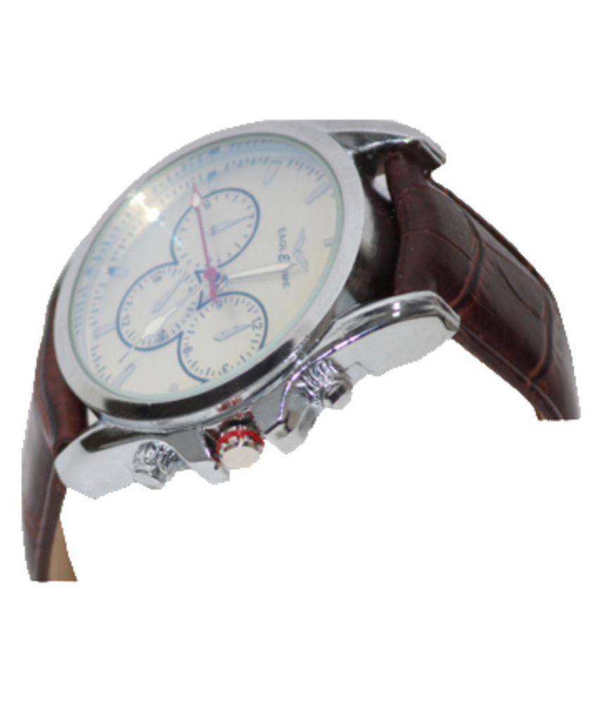 Eagle Time Maroon Leatherl Analog Watch Buy Eagle Time Maroon