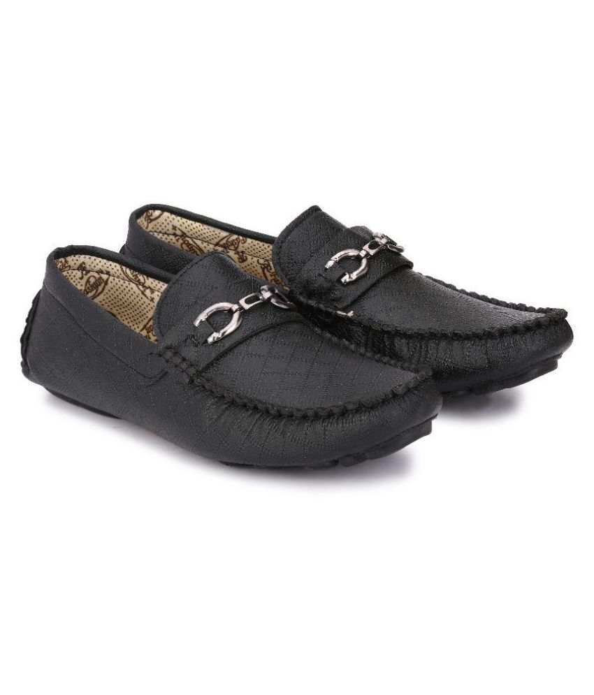 lee fox loafers black