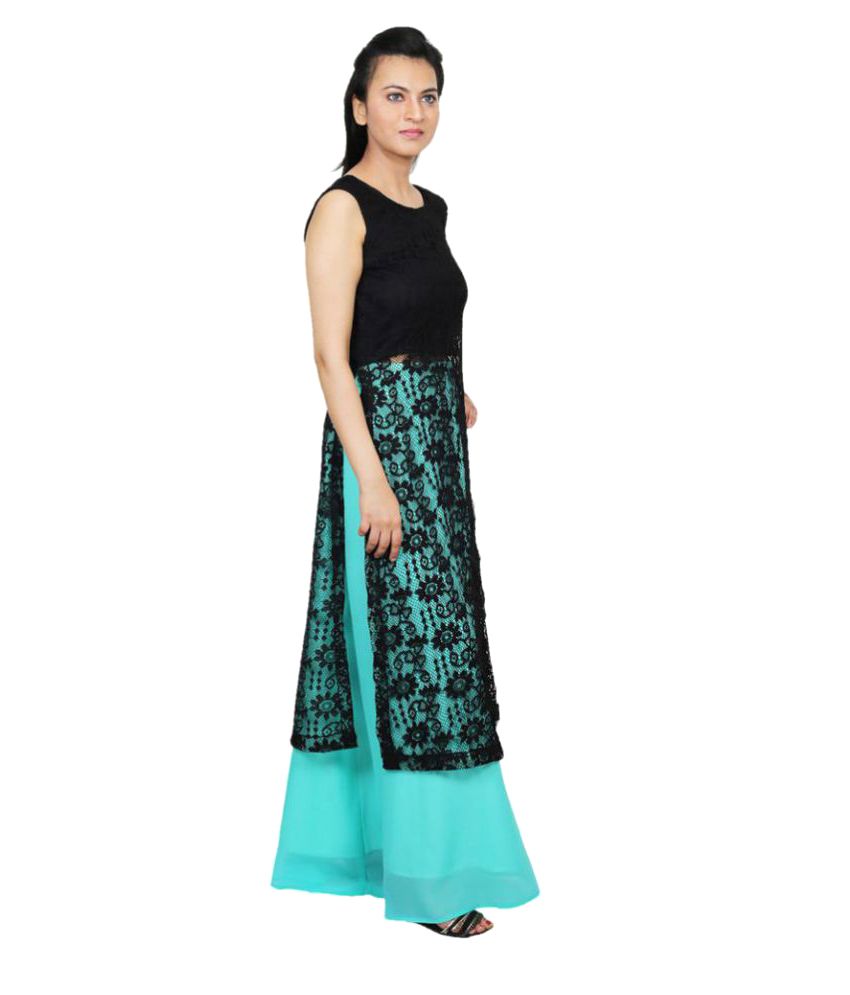 net skirt with kurti