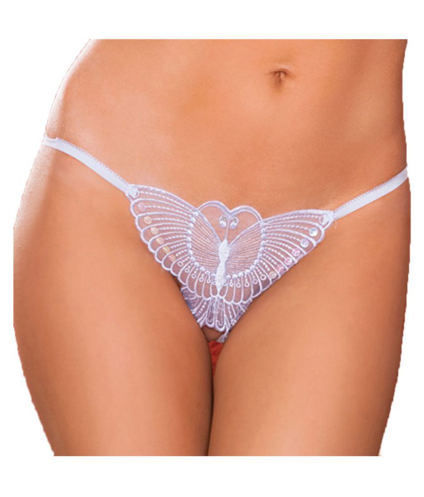 Buy Dealseven Fashion White Lace Thongs Online at Best Prices in India