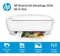 HP DeskJet Ink Advantage 3636 All-in-One Printer (White) 