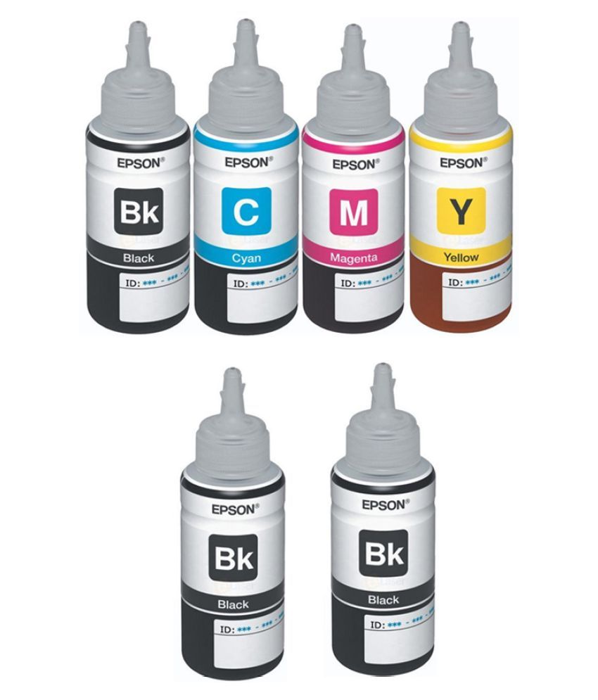  Epson Ink  All Colors with 2 Black Extra T6641 B T6642 C 