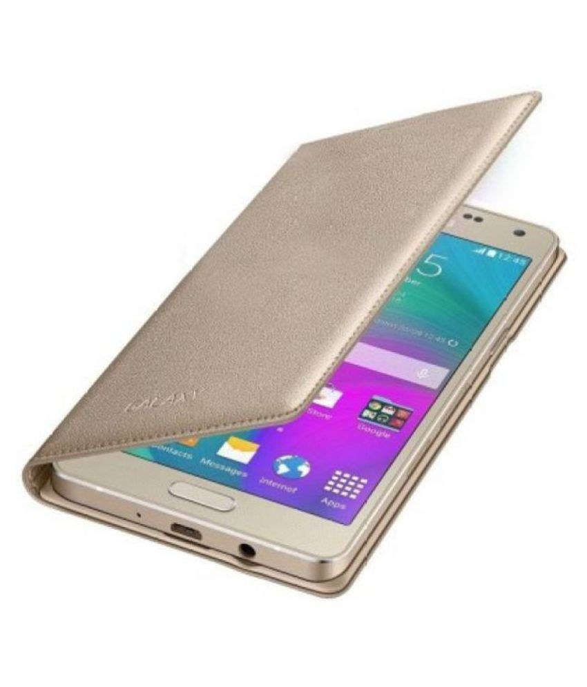     			Samsung Galaxy J7 Prime Flip Cover by Cel - Golden