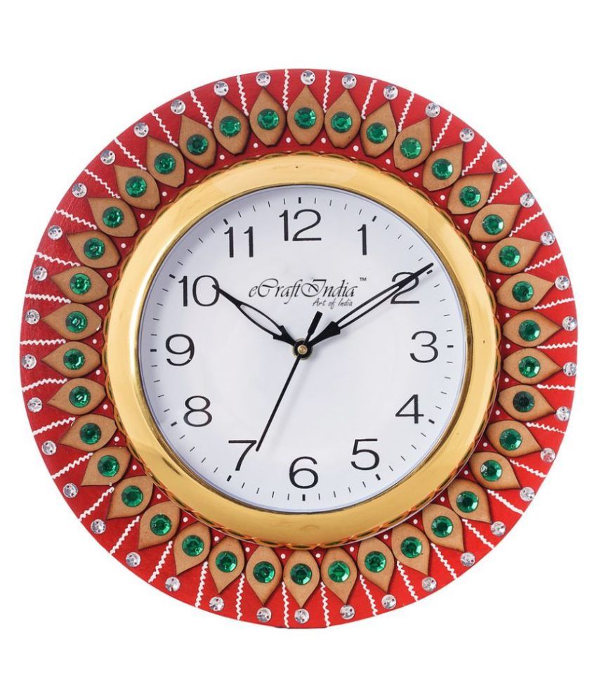     			eCraftIndia Circular Analog Wall Clock