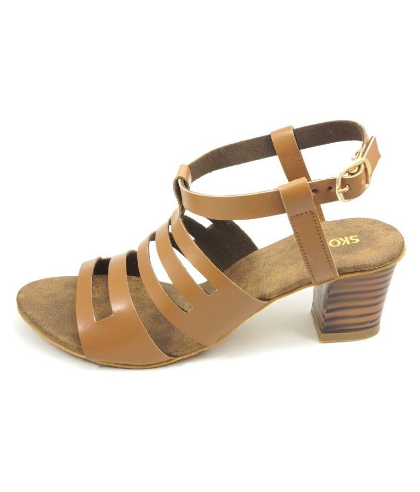 brown block heels wide fit